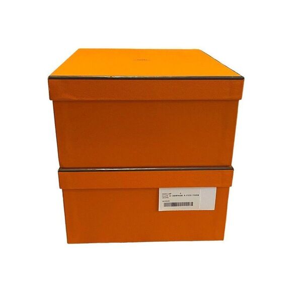 Authentic Hermes Paris Empty Box Fits Champagne Flute 9”x11”x4.5 Storage Protect - Picture 9 of 9